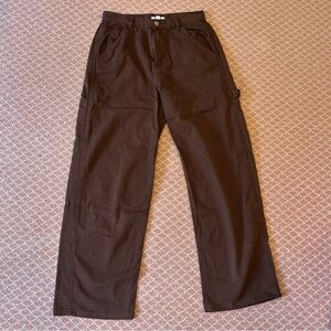 Garage Brown Carpenter Pants Relaxed Fit